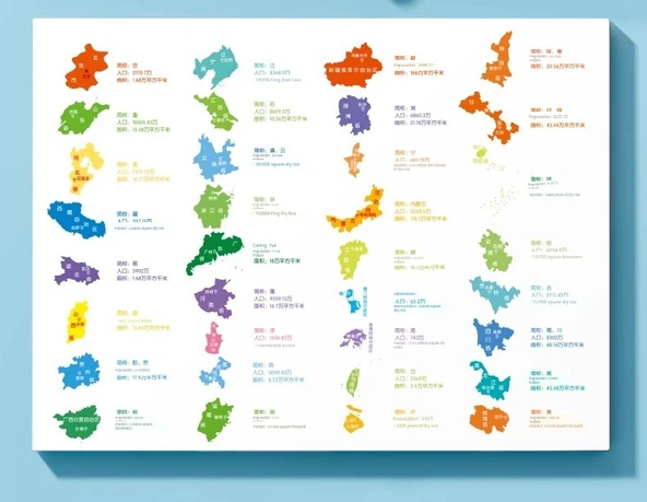 Çocuklar için Manyetik Çin Haritası Puzzle - Üç Krallık Huarong Yolu - 6