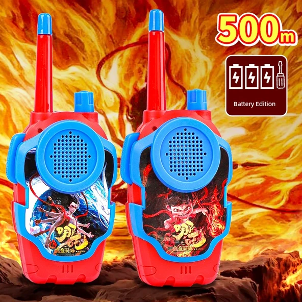 Çocuk Telsiz Telefon - 500m Çift Batarya Seti