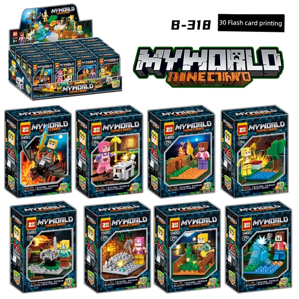 My World Köyü Yapı Blokları - Rastgele 1 Adet