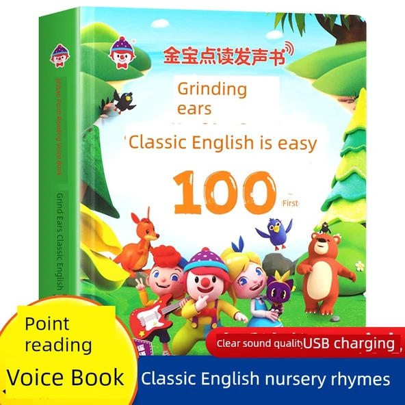 Erken Eğitim Sesli Kitap - Klasik İngilizce Çocuk Şarkıları 100 Sesli Kitap