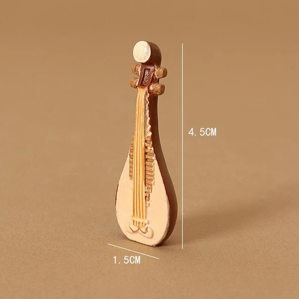 Minyatür Müzik Aleti Model Oyuncak Dekorasyon - Pipa 1