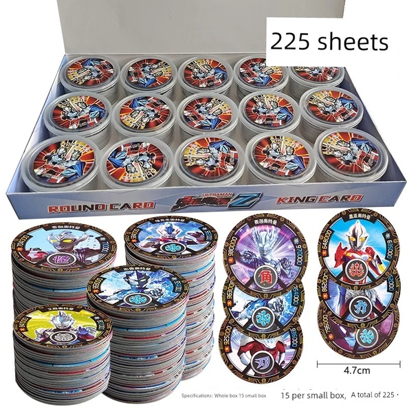 Ultraman Hero Yuvarlak Kart Oyunu - 225 Kart