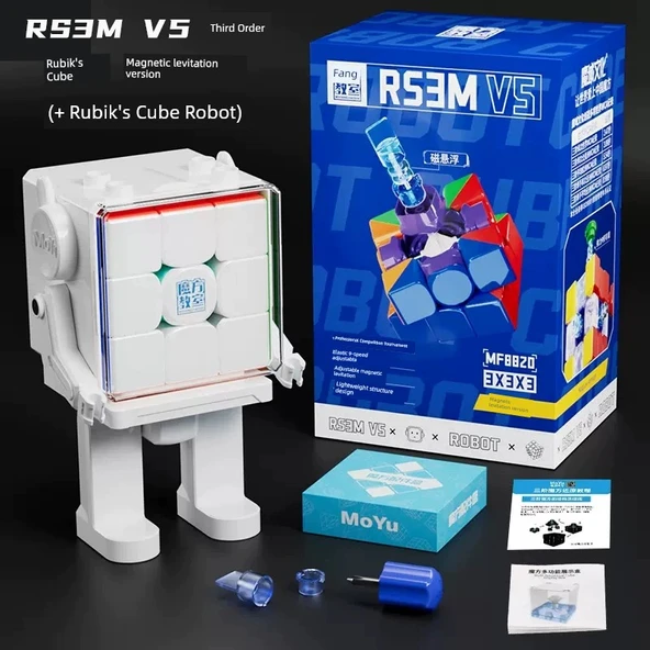 Manyetik Levitation RS3M V5 3x3 Zeka Küpü ve Robot