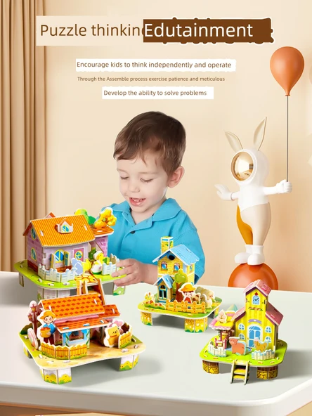 3D Puzzle Ev - Tam Set 6 Model - 6