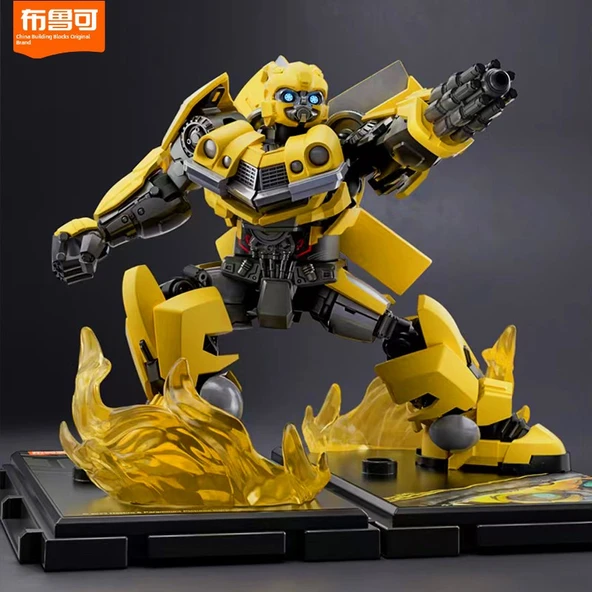 Transformers Bumblebee Yapı Oyuncak - Film 7 - Işıklı, Tabanlı ve Silahlı