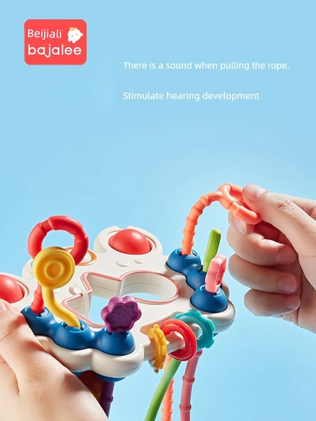 Yengeç Lala Bebek Oyuncak Puzzle - Parmak Eğlenceli Basma Kavrama - Yengeç Lala Le - 2