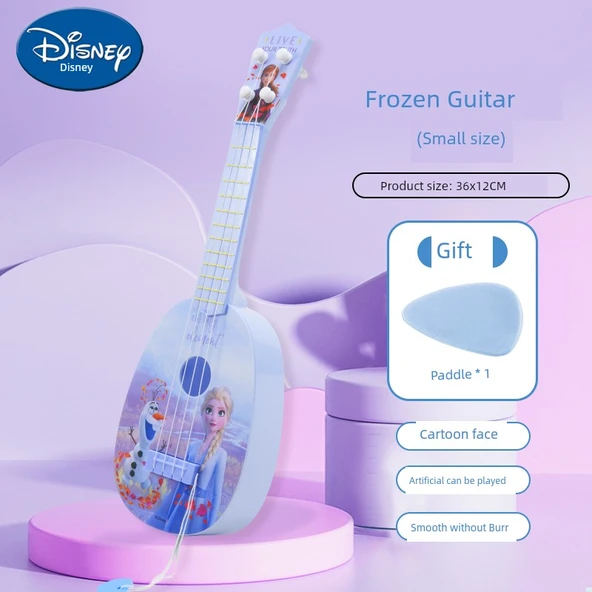 Çocuk Ukulele Frozen Desenli - Küçük Boy