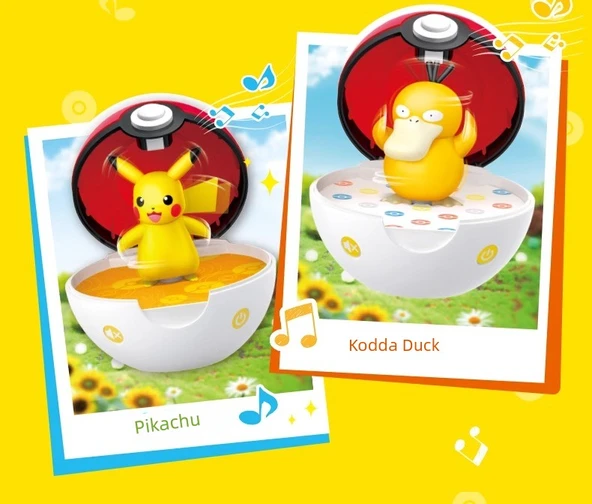 Pokemon Müzik Kutusu Poke Topu Pikachu 3 Tonlu Dans Eden Oyuncak Bebek - 9