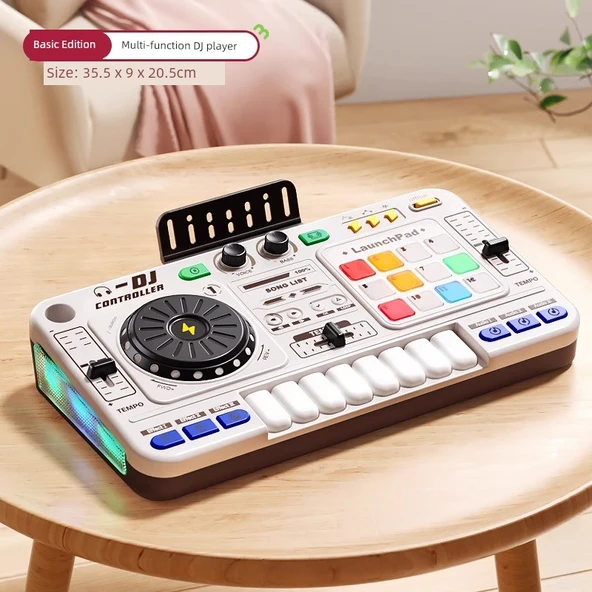 Çocuk Elektronik Org DJ Disk Yapımcısı - Beyaz - Temel Model - 1