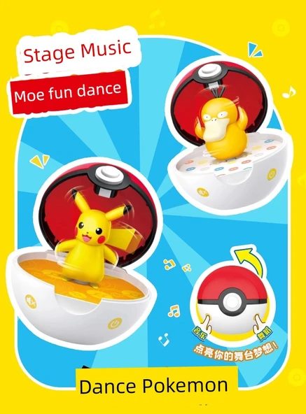 Pokemon Müzik Kutusu Poke Topu Pikachu 3 Tonlu Dans Eden Oyuncak Bebek - 7