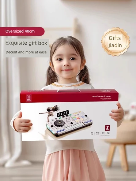 Çocuk Elektronik Org DJ Disk Yapımcısı - Siyah - Gelişmiş Model - Resim 6