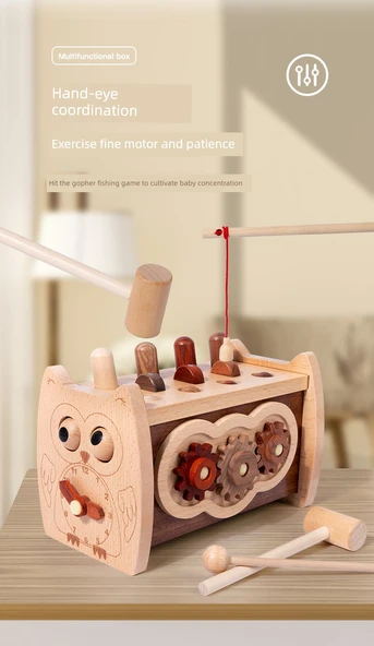 Ahşap Çekiçleme Oyunu - Küçük Şehir Keşif Parkuru - Resim 10