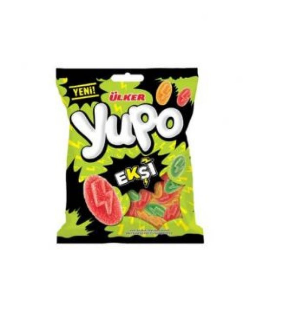 Ülker Yupo Ekşi Limon-Ahududu Aromalı Şekerleme 65 Gr - 1