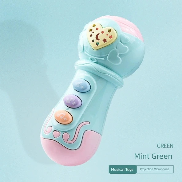 Bebek Müzik Aleti Oyuncakları - Müzik Projeksiyon Mikrofonu
