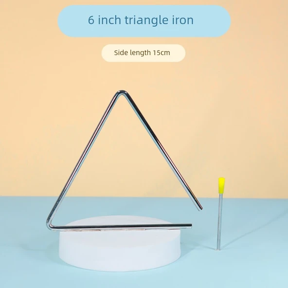 Orff Perküsyon Üçgen Zil - 6 inç (15cm)