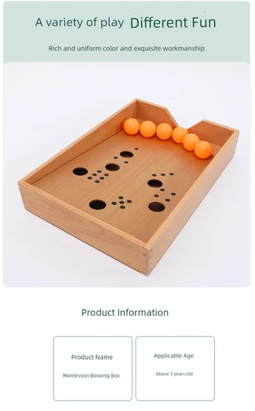 Montessori Üfleme Oyuncak - 100+20 Ağızlık ile Balon Üfleme - 10