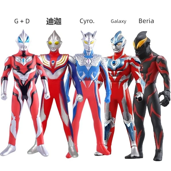Ultraman Aksiyon Figürü 13cm - 5'li Oyuncak Bebek Seti