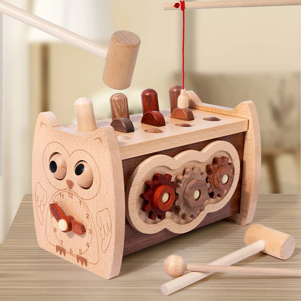 Ahşap Çekiçleme Oyunu - Küçük Şehir Keşif Parkuru - Resim 3