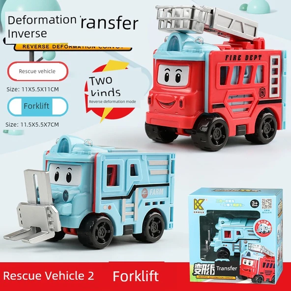 Dönüşen Ters Araba Kurtarma Aracı - Forklift Kutulu