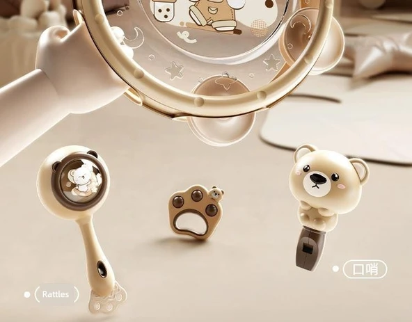 Lüks Bebek Hediye Seti - 6 Parça Sevimli Tavşan - Resim 11