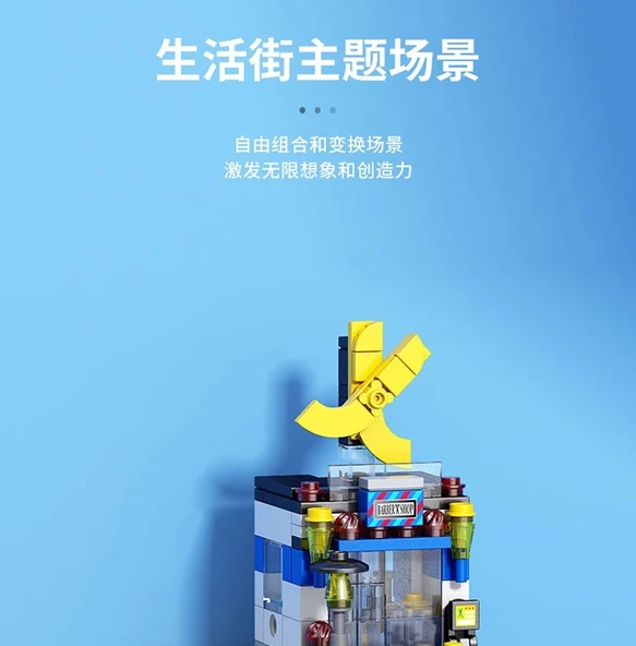 Şehir Manzaralı Puzzle Blok Seti - Fanta Soda - Resim 10