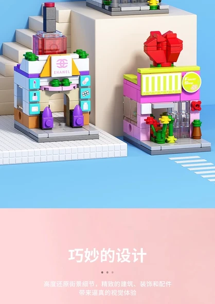 Şehir Manzaralı Puzzle Blok Seti - Fanta Soda - Resim 11