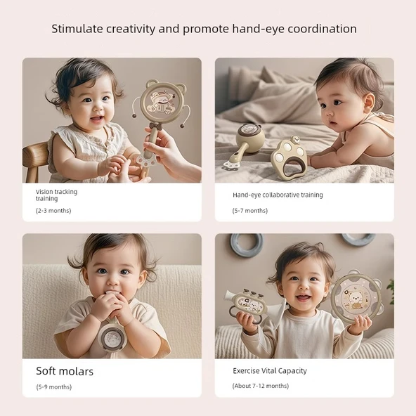 Lüks Bebek Hediye Seti - 6 Parça Sevimli Tavşan - Resim 3