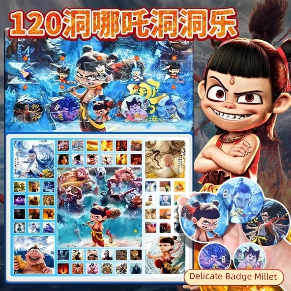 Nezha Sürpriz Kutusu - 120 Çekiliş [Hangi Madalya] Bebek +5 Büyük Bebek +5 Madalya