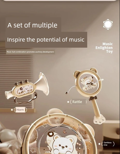 Lüks Bebek Hediye Seti - 6 Parça Sevimli Tavşan - Resim 10