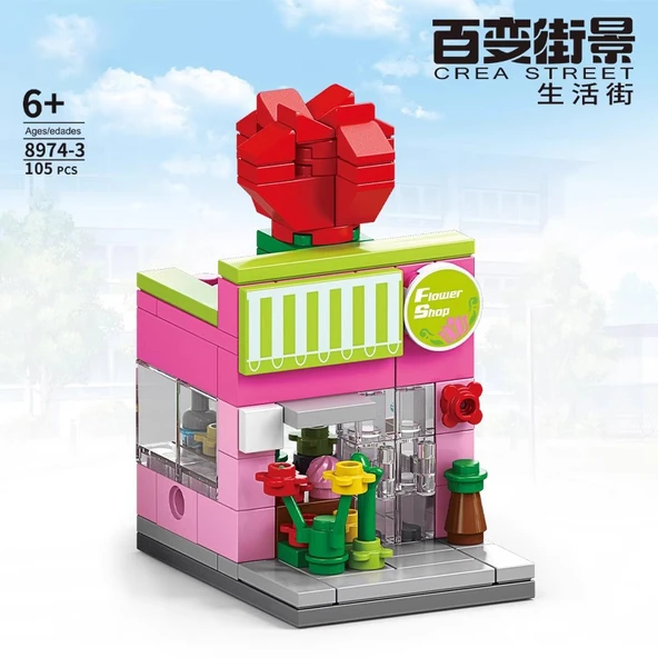 Şehir Manzaralı Puzzle Blok Seti - Fanta Soda - Resim 4