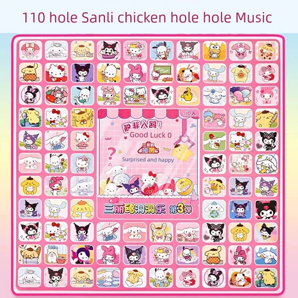 Nezha Mağarası Müzik Kör Kutu - 110 Delikli Sanrio 30 Küçük 6 Büyük Bebek