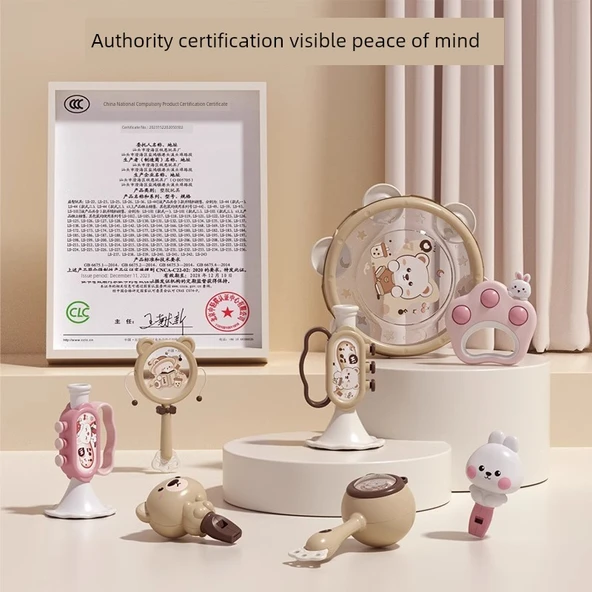 Lüks Bebek Hediye Seti - 6 Parça Sevimli Tavşan - Resim 5