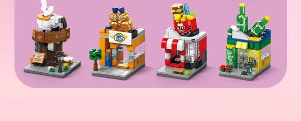 Şehir Manzaralı Puzzle Blok Seti - Fanta Soda - Resim 9