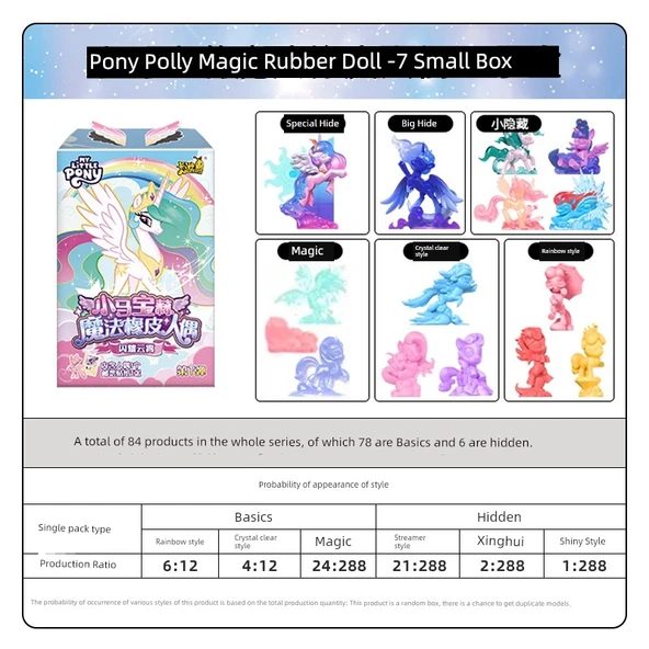 My Little Pony Sihirli Kauçuk Bebek - Rastgele 7