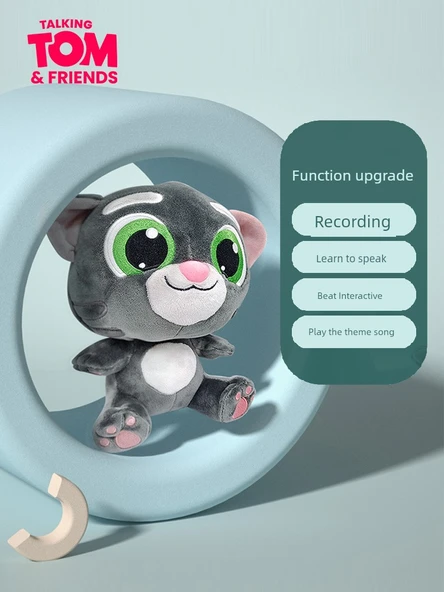 Konuşan Tom Kedi Peluş Oyuncak - Şarjlı Büyük Boy 30cm - 3