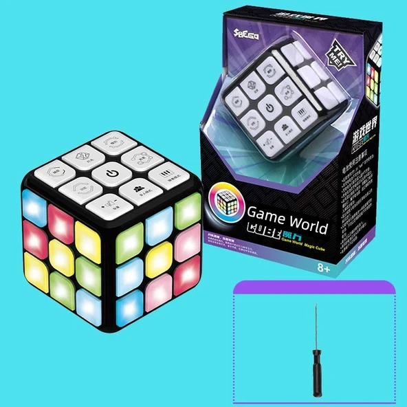 Dijital Üçüncü Derece Rubik Küpü - İngilizce Versiyon - Tornavidalı