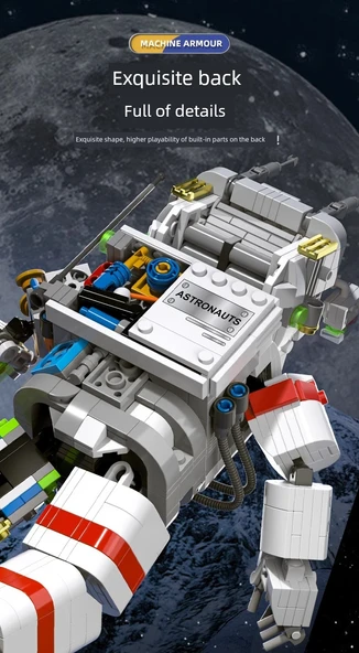 Astronot Yapı Bloğu - Şafak Astronotu (Premium Hediye Kutulu) - 11