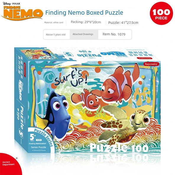 Kayıp Balık Nemo 100 Parça Karton Puzzle