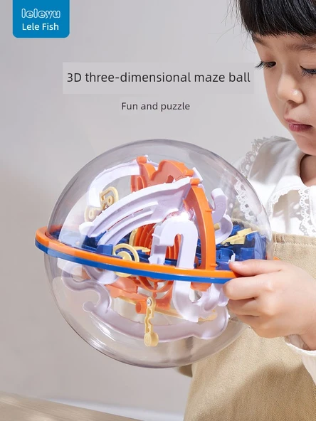 3D Perplexus Labirent Topu - Konsantrasyon Eğitimi - Başlangıç Seviyesi - 2 Yıldız - Stereo Büyük - Resim 2