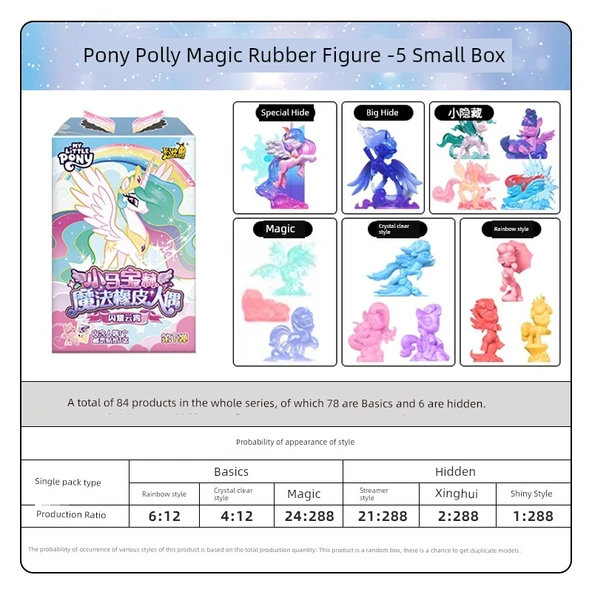 My Little Pony Sihirli Kauçuk Bebek - Rastgele 5