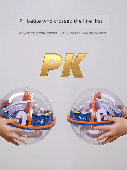 3D Perplexus Labirent Topu - Konsantrasyon Eğitimi - Başlangıç Seviyesi - 2 Yıldız - Stereo Büyük - Resim 4