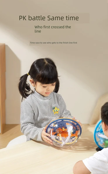 3D Perplexus Labirent Topu - Konsantrasyon Eğitimi - Başlangıç Seviyesi - 2 Yıldız - Stereo Büyük - Resim 10