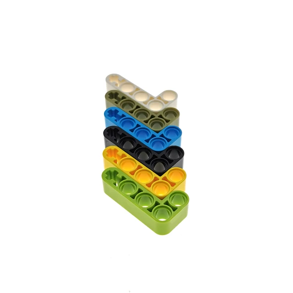 Lego Technic 2x4 L Şekilli Pin Delikli Kiriş 32140 - Koyu Mavi - 4