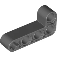 Lego Technic 2x4 L Şekilli Pin Delikli Kiriş 32140 - Koyu Gri