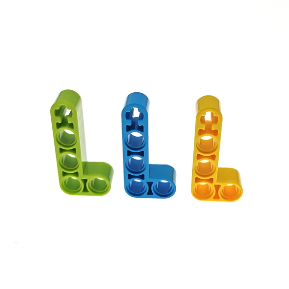 Lego Technic 2x4 L Şekilli Pin Delikli Kiriş 32140 - Koyu Mavi - 5
