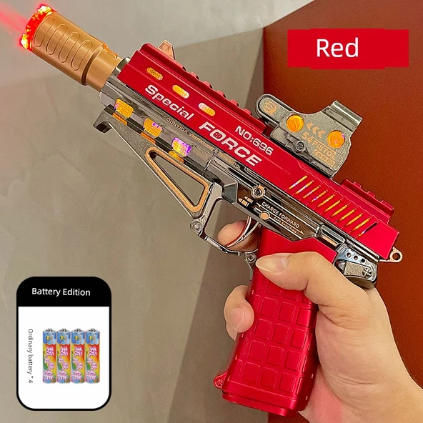 Desert Eagle Su Tabancası - Kırmızı - Pilli Model
