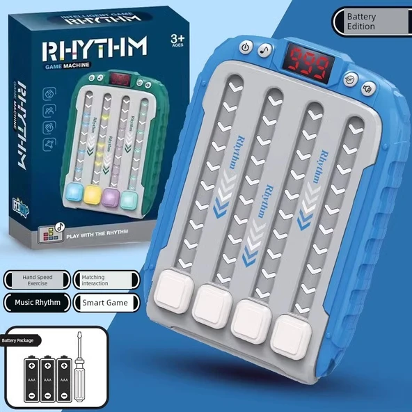 Ritim Oyunu - Mavi - Pilli Versiyon - Yeni Işıklı