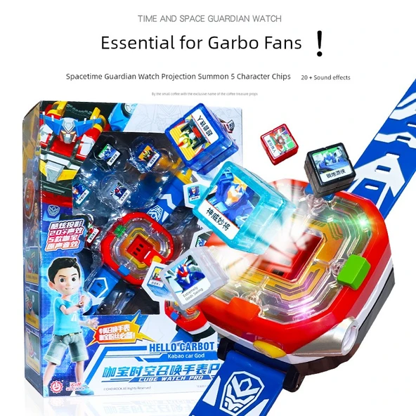 Dönüşen Araba Robot Saat Oyuncak - Saat + Fire King Riders - Resim 3