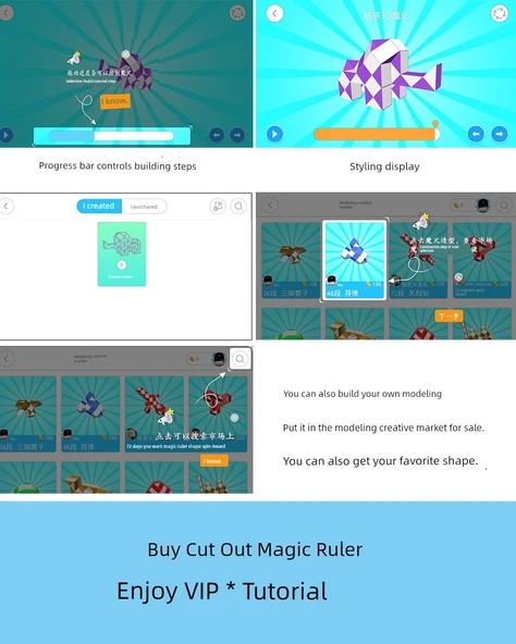 Magic Ruler Rubik Küp Makaron Renkli 72 Parça - Resim 12