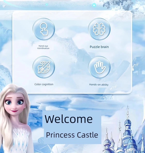 Elsa Temalı Manyetik Giydirme Kitabı - Büyük Boy Wednesday - 9